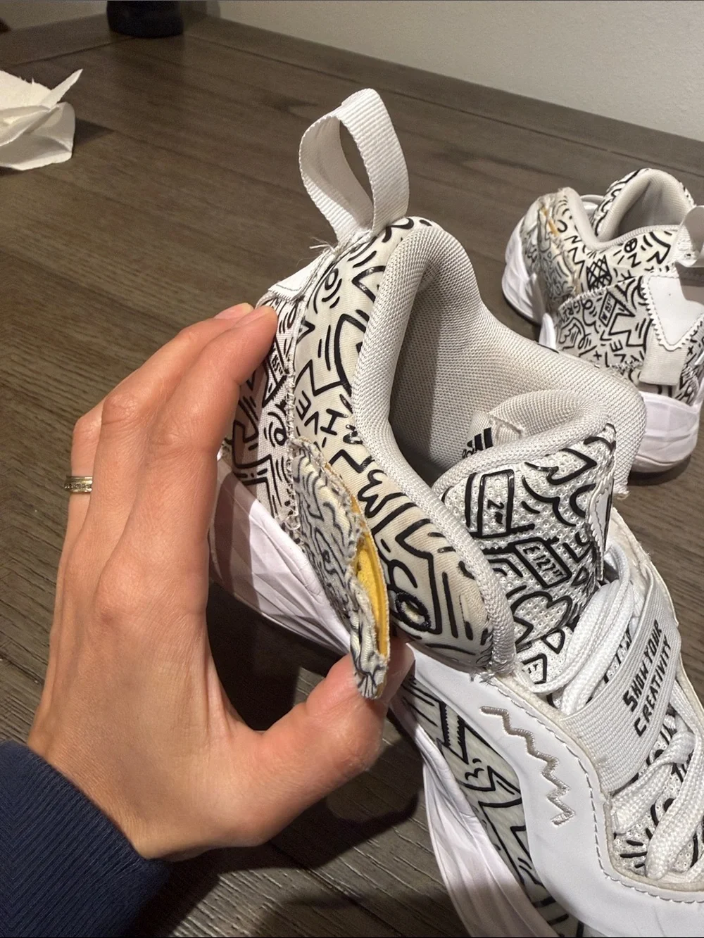 adidas stylish white